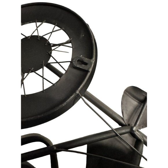 Rustic Motorcycle Metal Wall Decor Hanging Art Brushed - Picture 6 of 12